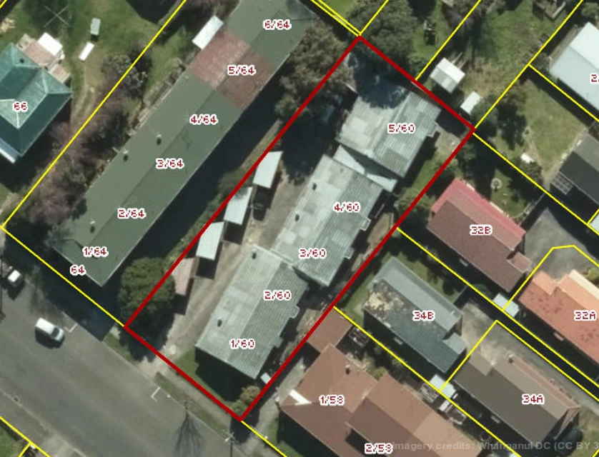 60c Harrison Street, Wanganui Central, Wanganui, 2 غرف, 1 حمامات