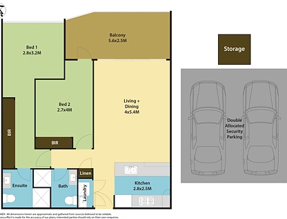 A304/86 Centenary Drive, Strathfield, Inner West, 2房, 2浴, Apartment