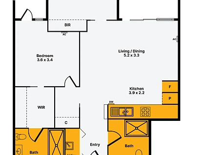 119/190 Ferguson Street, Williamstown, South West Melbourne, 2 રૂમ, 2 બાથરૂમ, Apartment