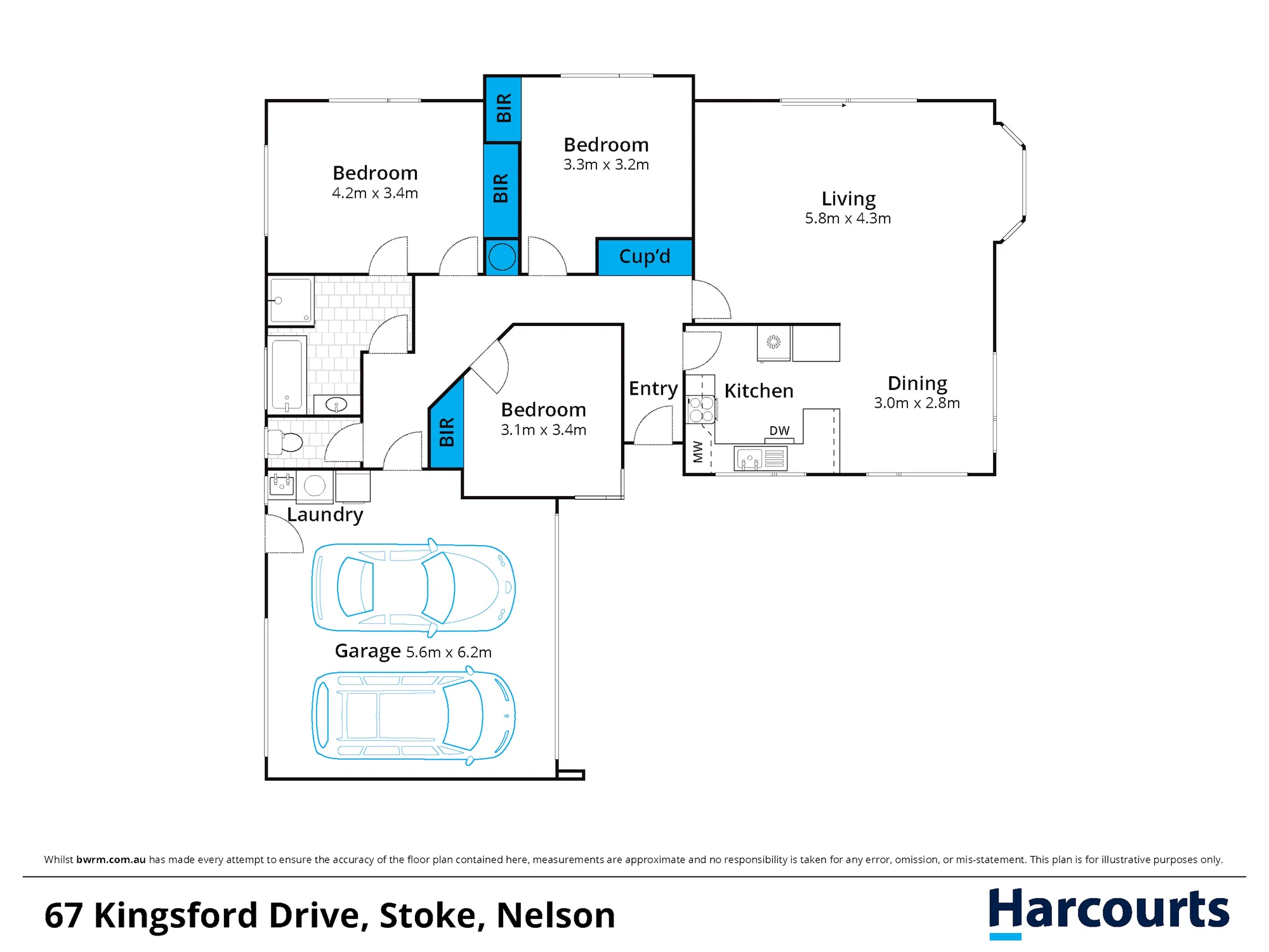 67 Kingsford Drive, Stoke, Nelson, 3房, 1浴, House