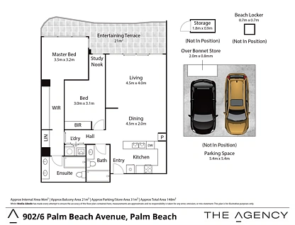 902/6 Palm Beach Avenue, Palm Beach, Gold Coast, 2 غرف, 2 حمامات, Apartment