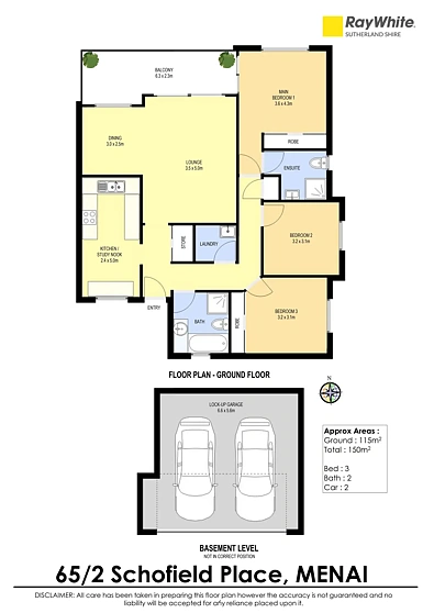 65/2 Schofield Place, Menai, NSW 2234, 3 habitaciones, 2 baños, Apartment