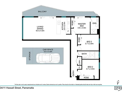 3604/11 Hassall Street, Parramatta, NSW 2150, 3部屋, 2バスルーム, Apartment