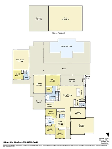 13 Ramsay Road, Clear Mountain, QLD 4500, 5 Bedrooms, 3 Bathrooms, House