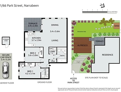 1/66 Park Street, Narrabeen, NSW 2101, 2房, 2浴, 公寓