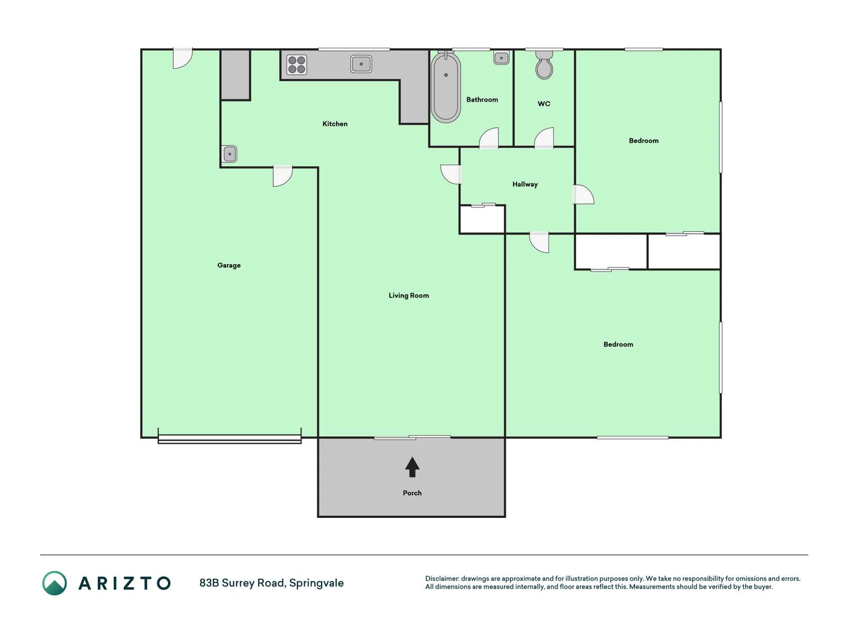 83B Surrey Road, Springvale, Whanganui District, 2 chambres, 1 salles de bain, House