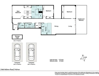 201/446 Malvern Road, Prahran, VIC 3181, 3房, 2浴, Apartment