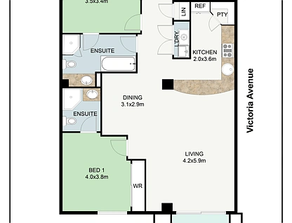701/2 St Georges Terrace, Perth, Perth CBD, 2 कमरे, 2 बाथरूम, Apartment