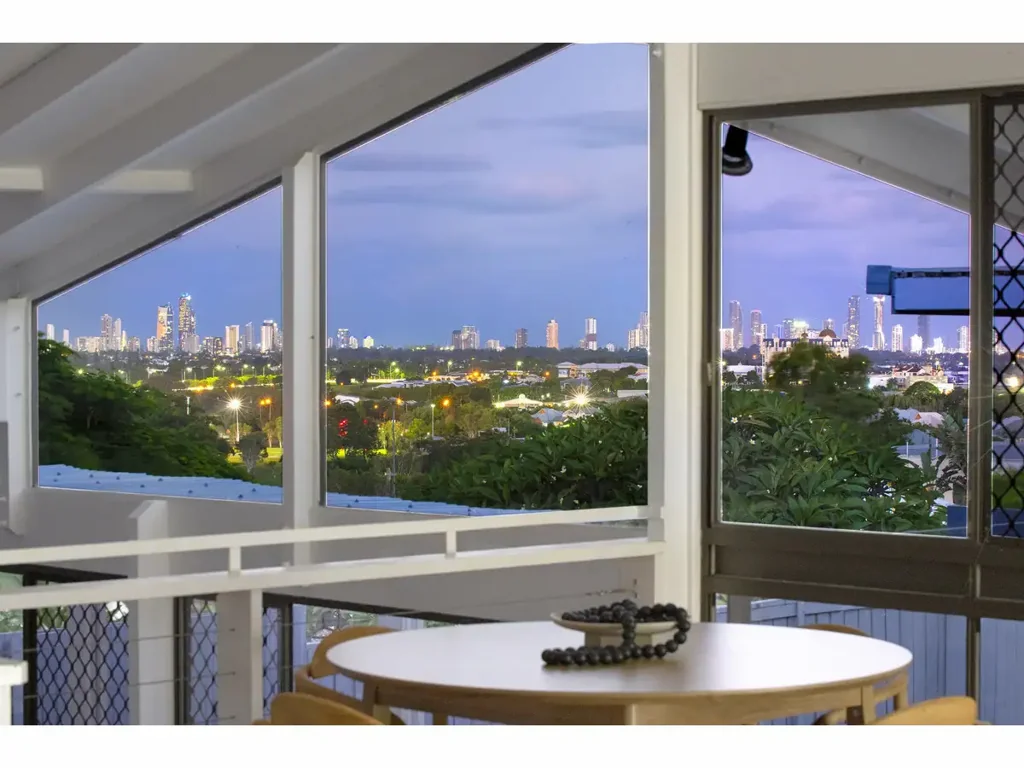 Expansive family home with stunning city skyline views.