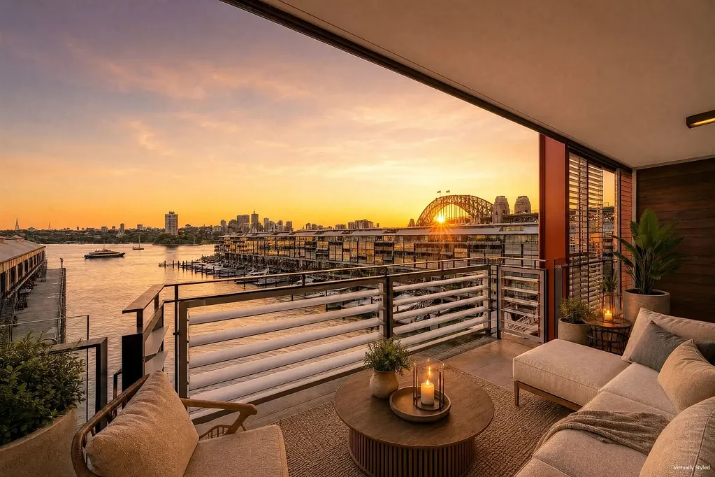 North-Facing Harbourfront Apartment with Sydney Harbour Bridge Views