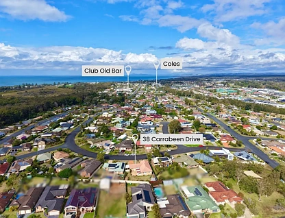 38 Carrabeen Drive, Old Bar, NSW 2430, 3部屋, 2バスルーム, House