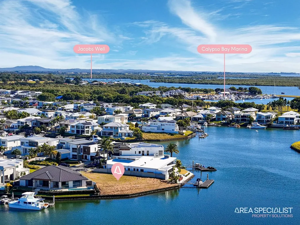 Jacobs Well Expansive 939m² Waterfront Block | 43m Water Frontage | 24m Quay Line