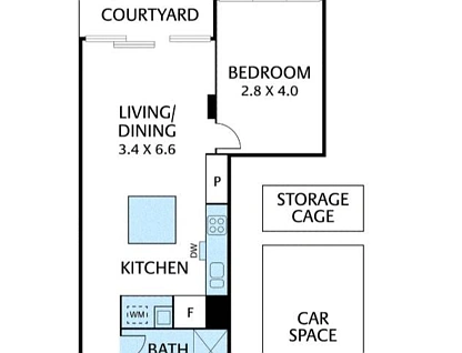 412/1 Dyer Street, Richmond, Inner East Melbourne, 1房, 1浴, Apartment