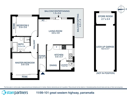 11/99-101 Great Western Highway, Parramatta, Parramatta (Northwest suburbs), 2 कमरे, 1 बाथरूम, Apartment