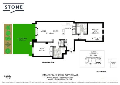 5/497-507 Pacific Highway, Killara, NSW 2071, 2 slaapkamers, 2 badkamers, Apartment