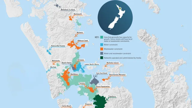 Watercare发布奥克兰各区增长潜力图，可能影响开发和房价