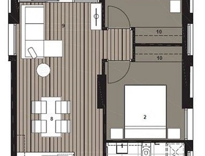 803/10 Trenerry Crescent, Abbotsford, Melbourne CBD, 2 રૂમ, 1 બાથરૂમ, Apartment