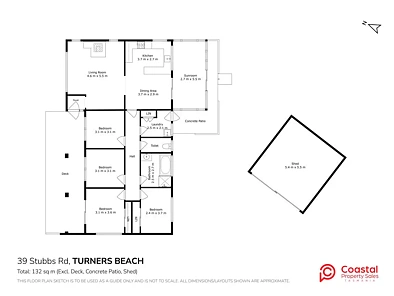 39 Stubbs Road, Turners Beach, TAS 7315, 4 chambres, 1 salles de bain, House