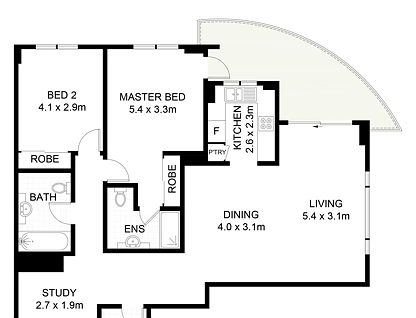 1205/3 Rockdale Plaza Drive, Rockdale, St George, 2 ห้องนอน, 2 ห้องน้ำ, Apartment