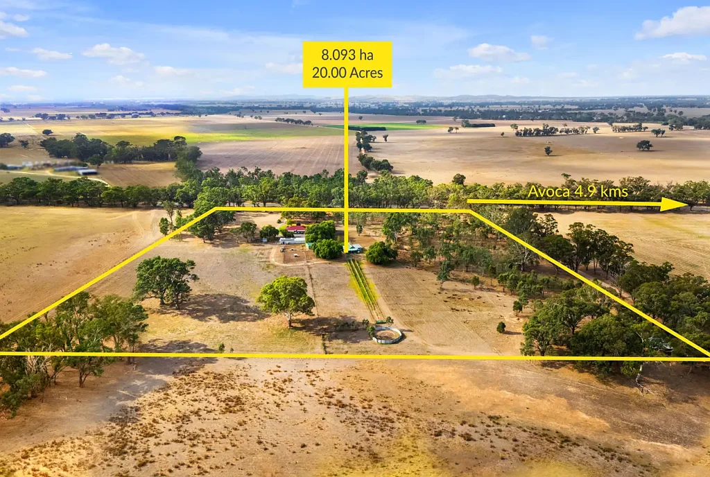 Avoca 3房  8.09HA (20.00 Acres) Pyrenees Lodge - Abundantly Improved - Highly Versatile