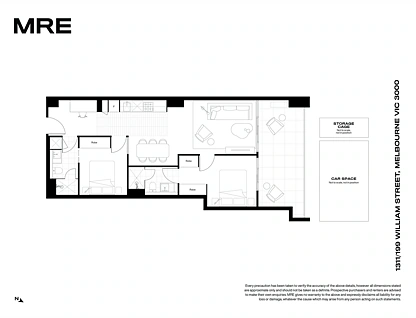 1311/199 William Street, Melbourne, Melbourne CBD, 2 Bedrooms, 2 Bathrooms, Apartment