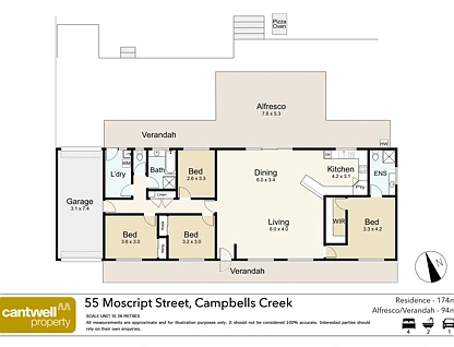 55 Moscript Street, Campbells Creek, Bendigo, 4 Bedrooms, 2 Bathrooms, House