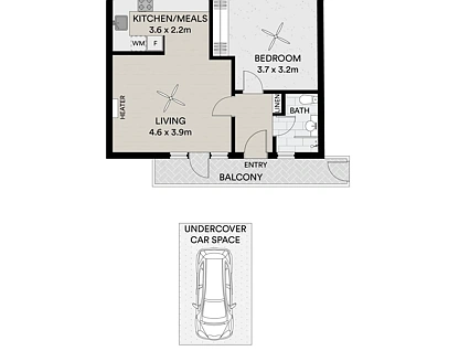 3/56-58 Chatsworth Road, Prahran, Inner East Melbourne, 1部屋, 1バスルーム, Apartment