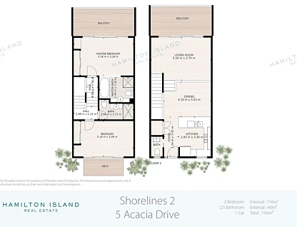 Shorelines 2/5 Acacia Drive, Kin Kora, Fitzroy, 2房, 2浴, Apartment