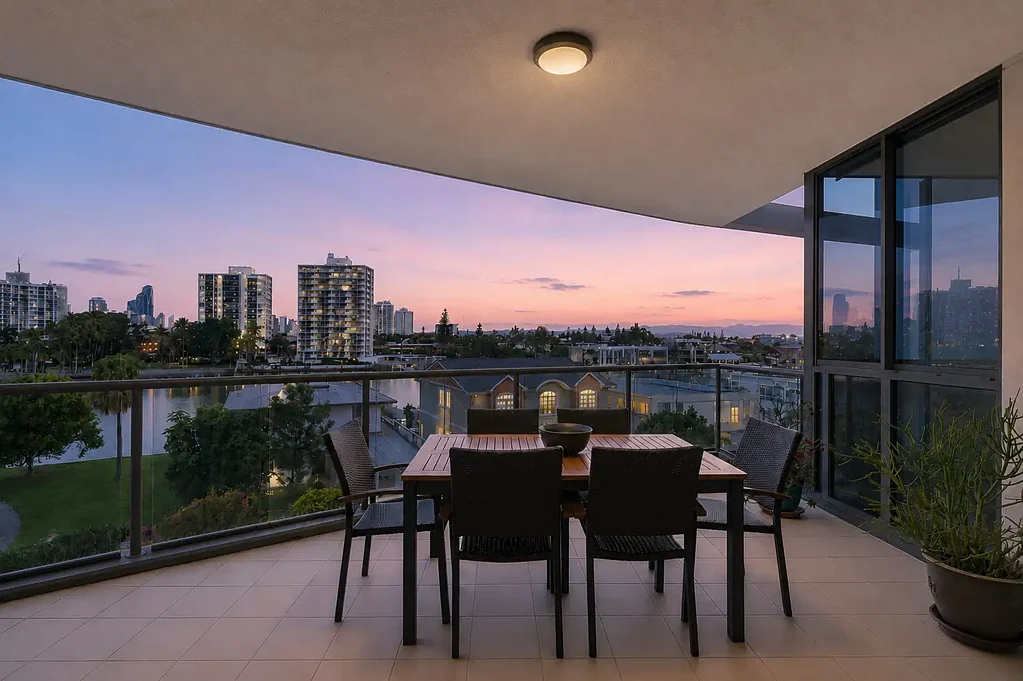 Surfers Paradise 3 Bedroom Boutique Riverfront Living with Panoramic 180-Degree Views