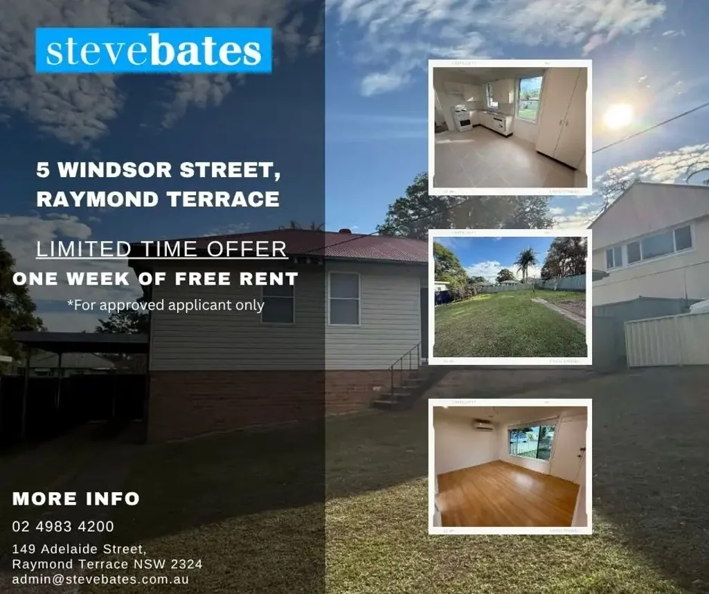 ONE WEEK FREE RENT FOR APPROVED APPLICANT
