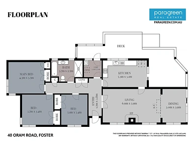 40 Oram Road, Foster, VIC 3960, 3房, 1浴, House