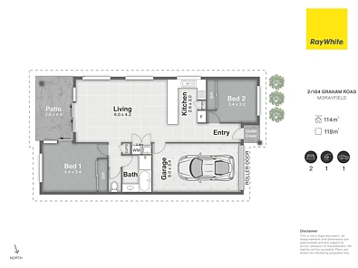 2/184 Graham Road, Morayfield, QLD 4506, 2 slaapkamers, 1 badkamers, Apartment