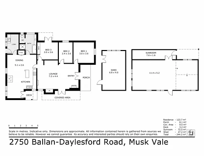 2750 Ballan-Daylesford Road, Musk Vale, Ballarat, 3 ਕਮਰੇ, 1 ਬਾਥਰੂਮ, Lifestyle Property