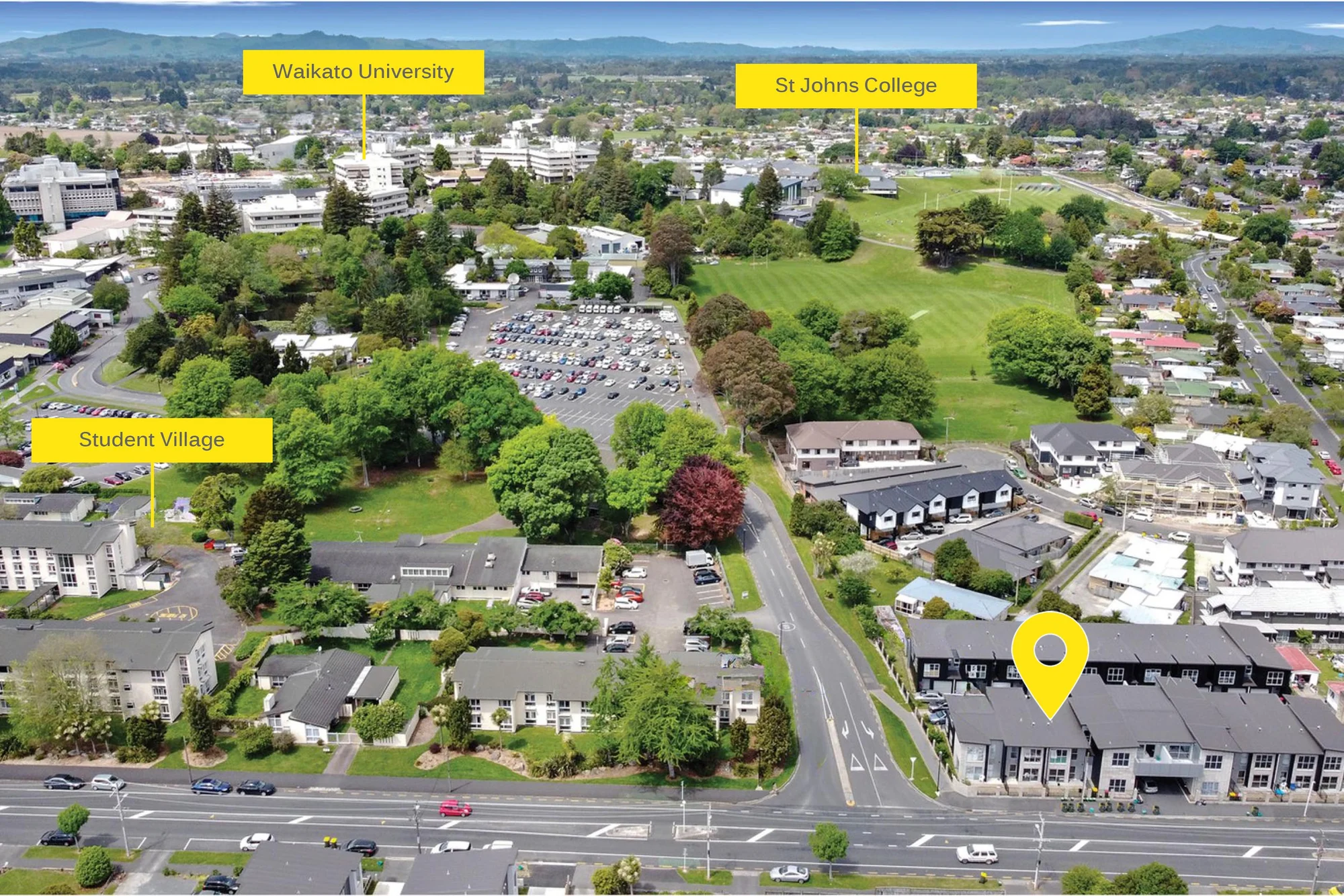 Hillcrest 3Moenga LOCATION. GATE ONE. WAIKATO UNIVERSITY!