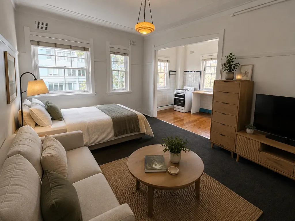 Sun-Drenched Corner Studio in Darlinghurst | Rare Dual-Aspect Light & Airflow