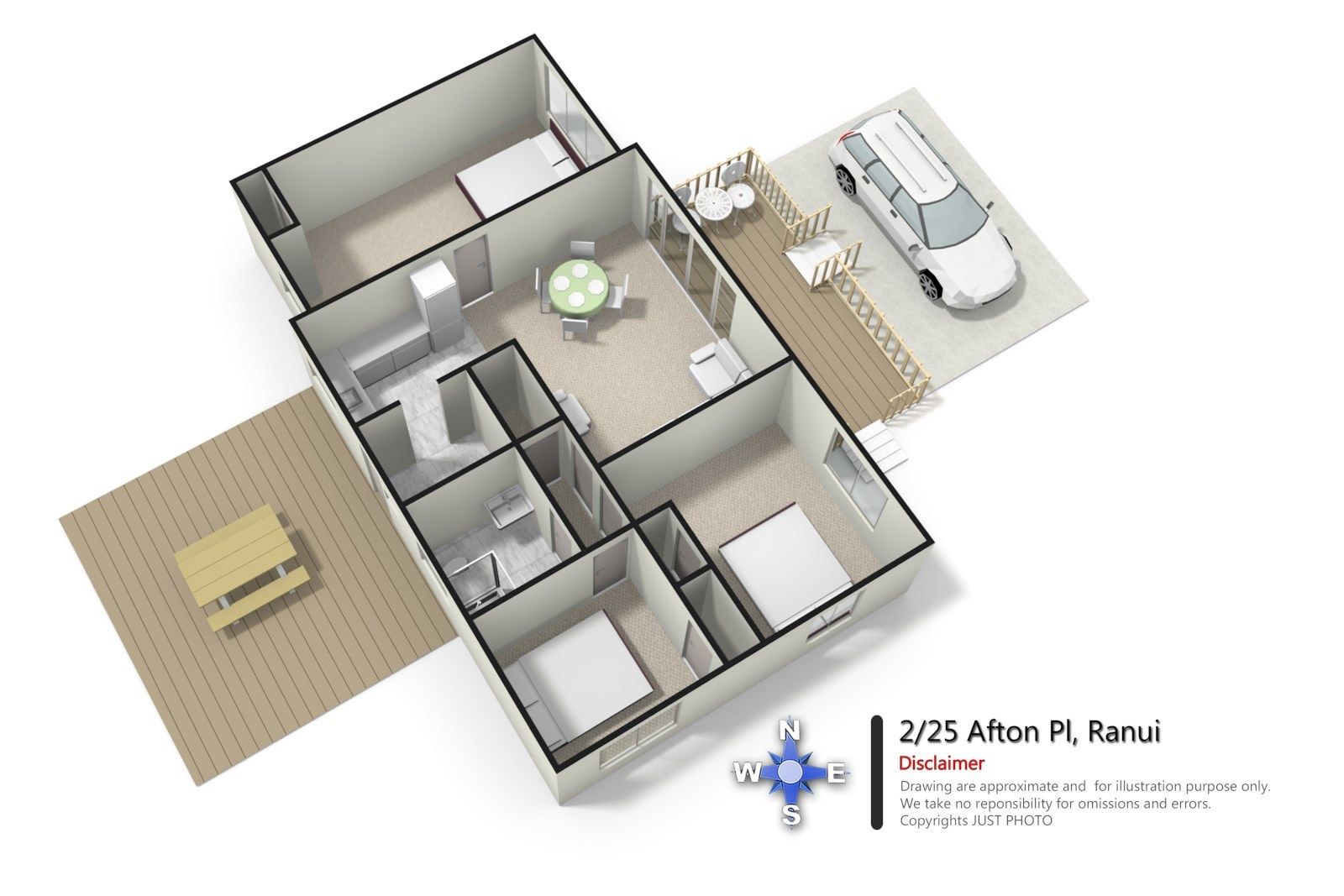 2/25 Afton Place, Ranui, Auckland - Waitakere, 3房, 1浴