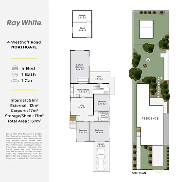 4 Westhoff Road, Northgate, QLD 4013, 4 Bedrooms, 1 Bathrooms, House