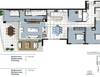 21107/25 East Quay Drive, Biggera Waters, Gold Coast, 3 chambres, 2 salles de bain, Apartment