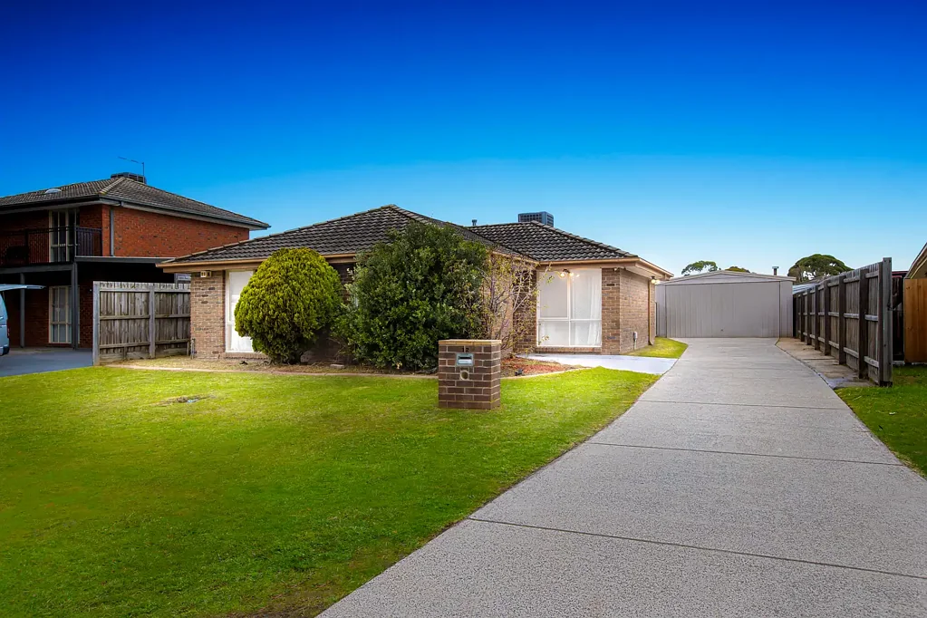 Family home with backyard