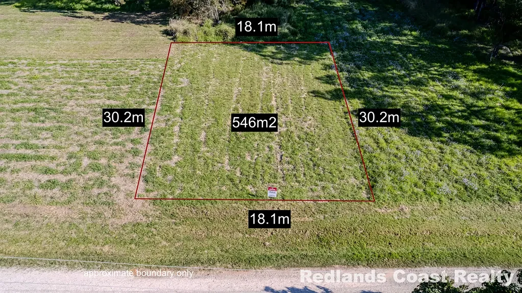 Russell Island 546平米平整地块 18.1米宽 30.2米深 靠近船台 水电NBN齐全 Flat, Cleared Block Ready to Build