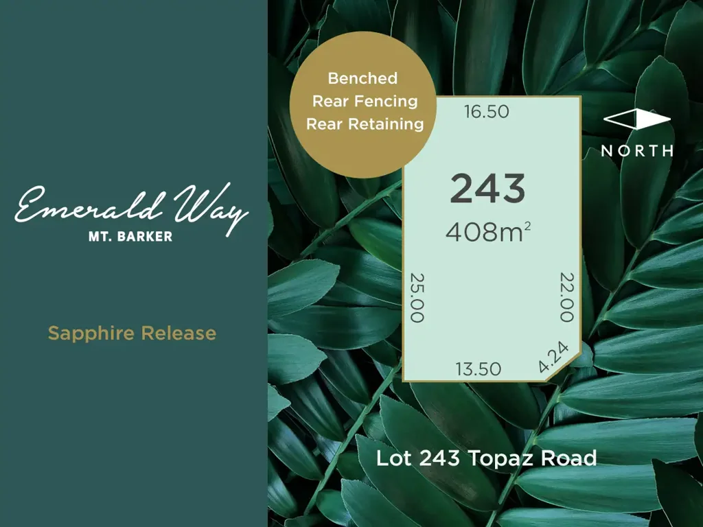 Lot 243 Topaz Road (Sapphire Release), Mount Barker, SA 5251
