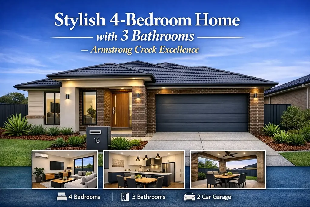 Armstrong Creek 4 Slaapkamer Stylish 4‑Bedroom Home with 3 Bathrooms — Armstrong Creek Excellence