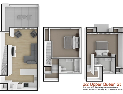 2/2 Upper Queen Street, Auckland Central, Auckland, 2房, 2浴, 公寓