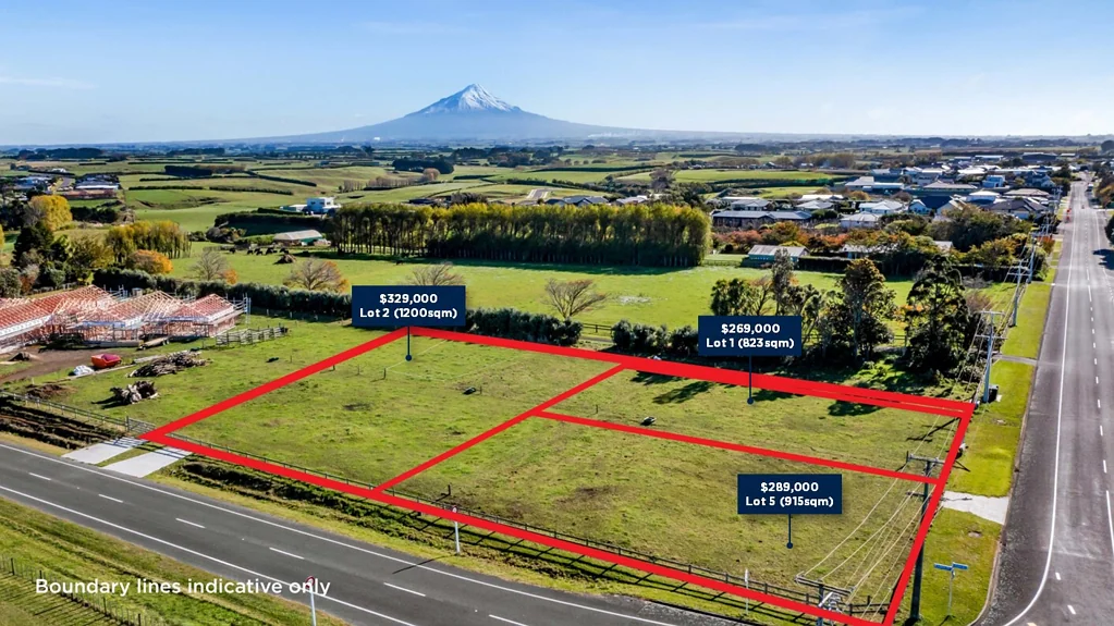 Hawera Executive Sections Priced From $269,000