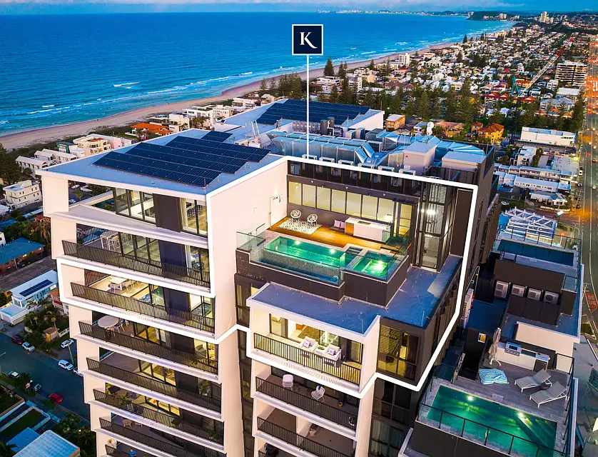 2501/43 Peerless Avenue, Mermaid Beach, Gold Coast, 4 chambres, 3 salles de bain, Apartment