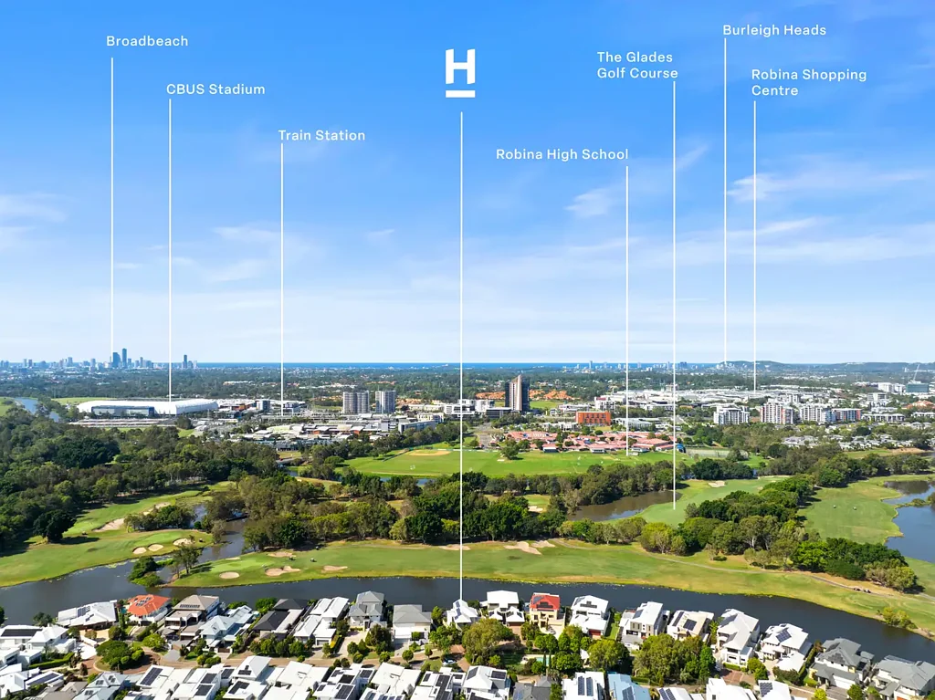 Robina 4Zimmer Luxury Lakefront Residence Overlooking Glades Golf Course