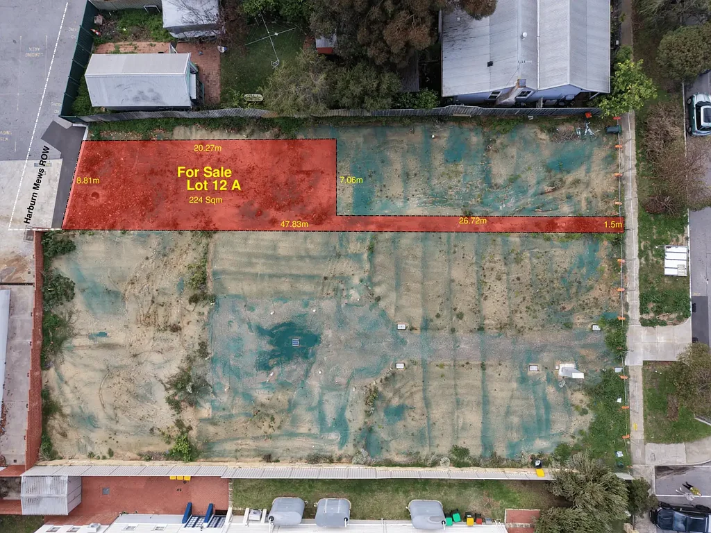 Mosman Park  Green Titled Land | Rear Lot | 224 sqm | A Private Address Between River and Ocean