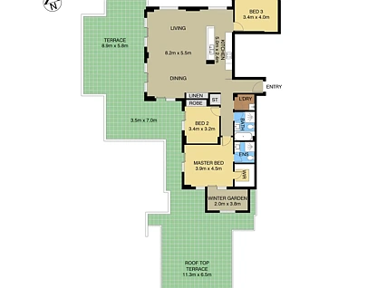 3331/90 Belmore Street, Ryde, NSW 2112, 3 રૂમ, 2 બાથરૂમ, Apartment