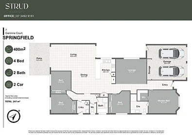 7 Garonne Court, Springfield, QLD 4300, 4房, 2浴, House