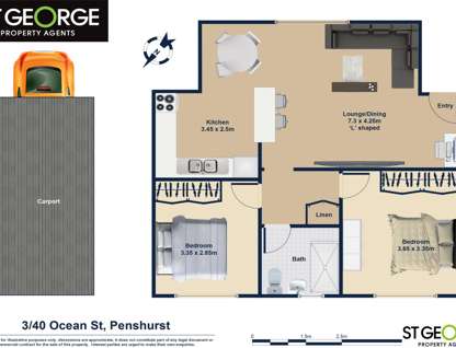 3/40 Ocean Street, Penshurst, NSW 2222, 2 Bedrooms, 1 Bathrooms, Apartment
